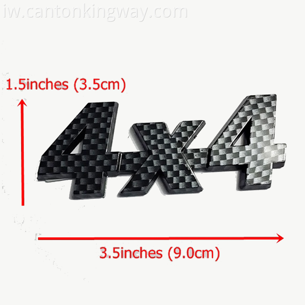 Number Sticker 4x4